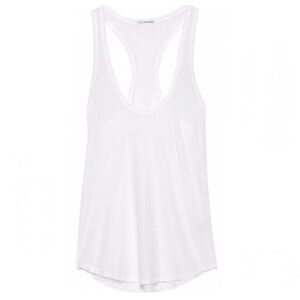 JAMES PERSE racerback tank top relaxed white cotton made in usa size 2 / M